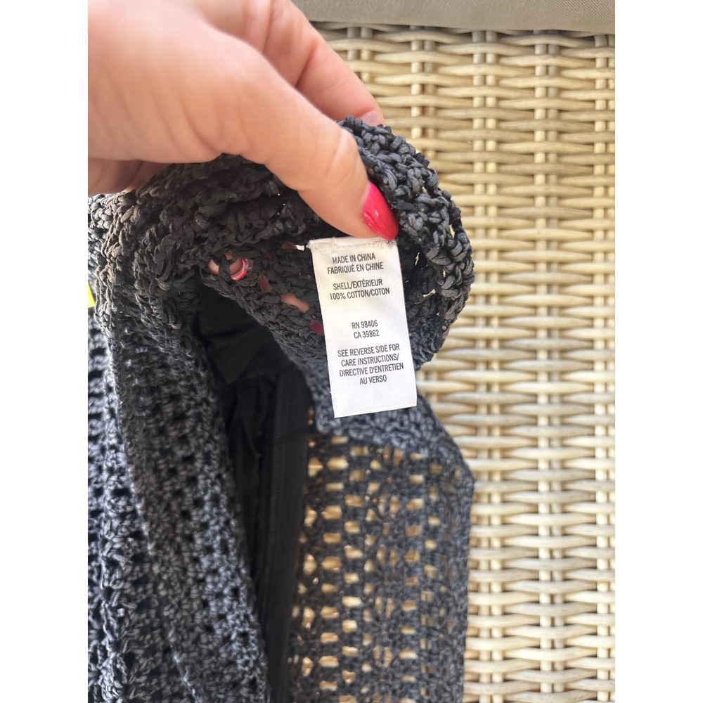 Theory Bronella Crochet Knit Shift Dress Medium minimalist luxury staple boho - Picture 10 of 10